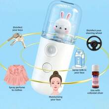 1pc Nano Mist Facial Humidifier, Compact & Cute, Portable, USB Rechargeable, Can Be Used With Diluted Liquids - Multicolor - View 13