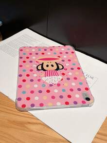 官方授权 Paul Frank 透明平板电脑保护套，饰有猴子蛋糕和波点图案，适用于 Air2、9.7 英寸（2018 款）、Air 10.5 英寸（2019 款）、Pro 11 英寸（2020 款）、Pro 12.9 英寸（2018 款）和 Air 10.9 英寸（2020 款）平板电脑，是节日礼物、通勤必备的时尚保护套。 - 彩色 - 查看 3