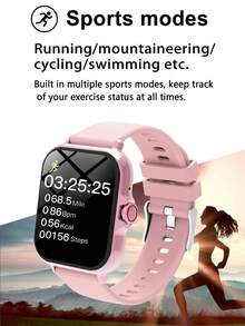 Smartwatch, 1.83-Inch Multifunctional Sports Smartwatch, Featuring Wireless Calling/Music, Message Notifications, Pedometer, Sedentary Reminders, And Multiple Watch Face Wallpapers. Suitable For Both Men And Women, Compatible With Android And IOS. Perfect As A New Year Gift. - View 7