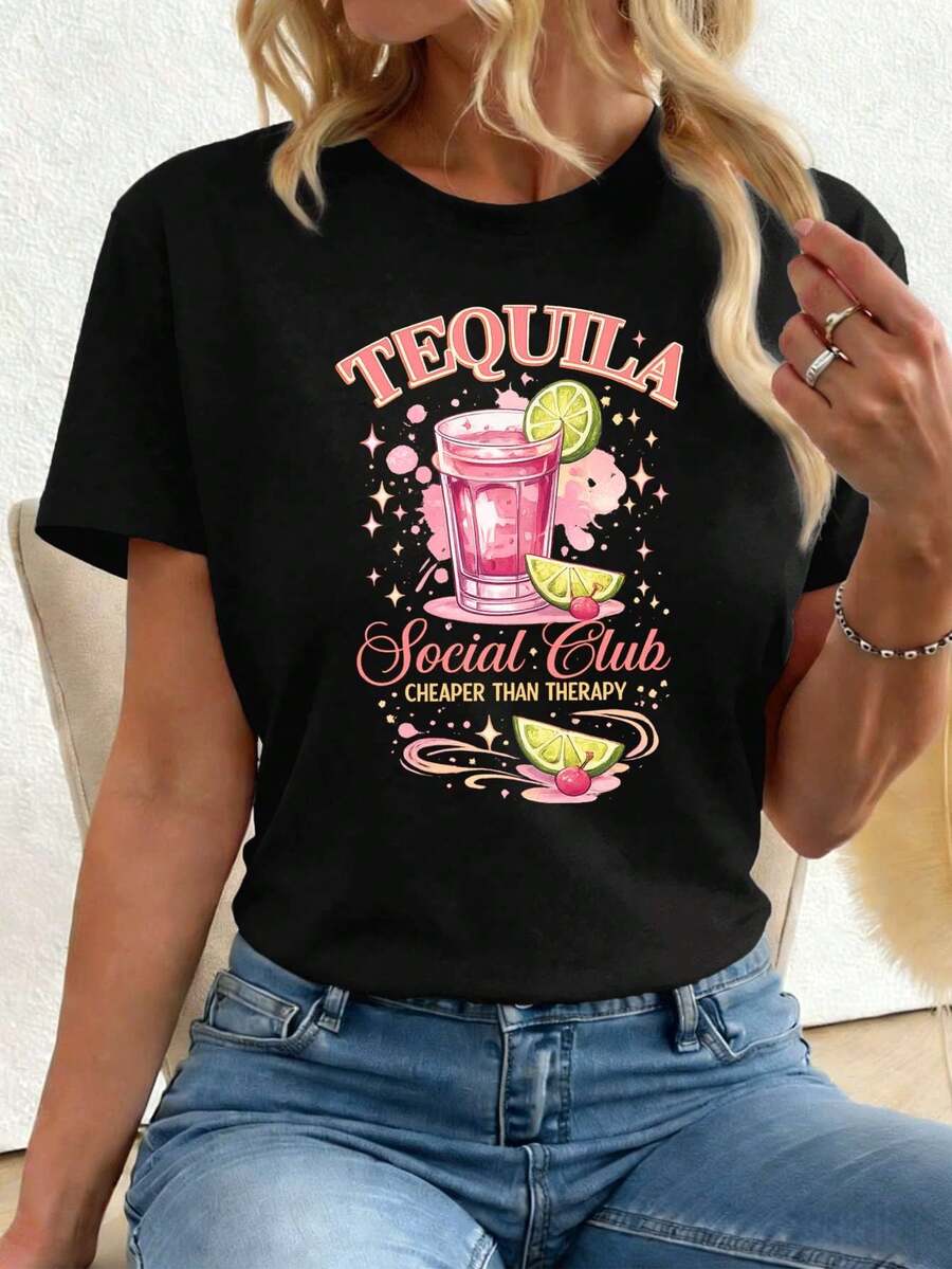 Women T-Shirts - Black - View 1