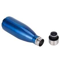 1 pièce Bouteille d'eau isolée 500 ml/16,9 oz, bouteille d'eau en acier inoxydable de forme de cola sous vide, unisexe pour sport de plein air et voyage, double paroi, pour la rentrée - Multicolore - Voir 10