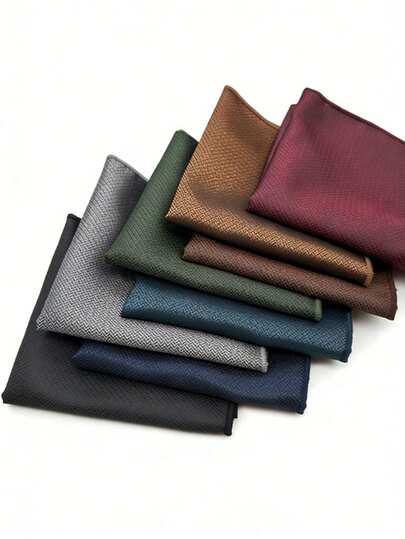 1 Piece Multi-Color Square Scarf Handkerchief Men's Pocket Square Suit Wedding Groom Best Man Daily