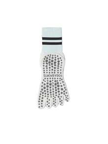 1/3/5 Pairs Five Toe Yoga Socks, Non-Slip Professional Women Pilates Socks, New Non-Slip Socks, Suitable For All Seasons, Mid-Calf - Multicolor - View 6
