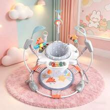 Baby Activity Center And Jumper,Infant Activity Center With 360°,3-In-1 Play Center,3 Adjustable Heights For 6-18 Months Max Weight 26.5 Lbs - 灰色森林 - 查看 7