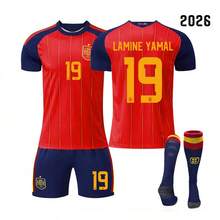 Women Two-Piece Outfits - 2026 Spanish Home Team #19 Star Player + Socks - View 2