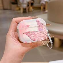 Dreamy Ice Crystal Pink Butterfly Protective Case Compatible With Apple Wireless Charging Case, Scratch-Resistant And Shockproof - Clear - View 3