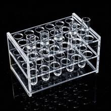 Giá đỡ ống nghiệm acrylic 24/18 lỗ, giá đỡ phòng thí nghiệm trong suốt có đế chống trượt, lỗ đa năng 16mm, giá trưng bày hóa chất, nước hoa chống vỡ, giá đỡ ống ly tâm cho dự án khoa học tự làm, dụng cụ lưu trữ [Không bao gồm ống nghiệm] - Nhiều màu - Xem 2