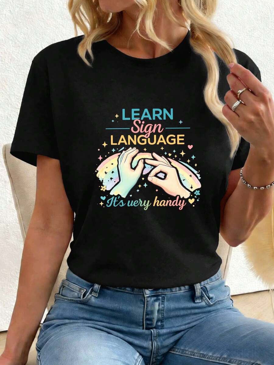 Women T-Shirts - Black - View 1