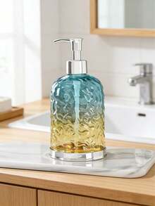 1 bình đựng xà phòng sang trọng kiểu ombre, dung tích 400/600ml, có vòi bơm bằng nhựa, thích hợp cho phòng tắm và nhà bếp. - Chai phân phối màu chuyển sắc - Xem 1