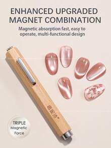 annies 3-In-1 Cigar Shape Magnet For Nails, Extra Thick Large Cylinder Strong Magnetic Tool For Cat Eye Gel Polish - Multicolor - View 2