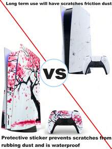 1pc Disc Edition Console Upgrade Full Body Protective Skin Sticker & Controller Skin Sticker Combo Set - View 4