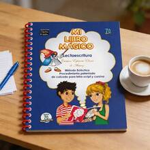 My Magic Book Primary Reading And Writing / Classic Literacy Method That Uses Association Of Images, Syllables And Progressive Exercises To Teach Reading And Writing In Spanish. - Single Book - View 1
