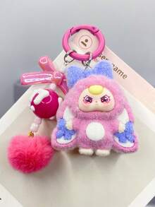 New Big Ear Three-Year-Old Fashion Versatile Flocked Keychain Cute Cartoon Bag Hanging Accessory Decor - Multicolor - View 9