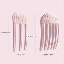 4个/2个蓬松发根增发塑料发夹，额刘海造型工具，慵懒无痕发夹 - 彩色 - 查看 8