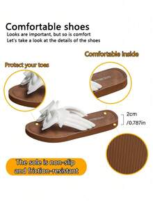 Kate Miuch Women's Spring/Summer French Style Sweet & Cute Bow Tie Sandals, Suitable For Pairing With Dresses, Ideal For Valentine's Day, Beach, Vacation, Shopping, Wedding Attendance. White Bowknot Sandals, Summer Footwear, Bohemian Style, Fresh & Natural, Beautiful & Charming, Comfortable, Lightweight & Breathable.  Sandalias De Mujer Elegante Tenis Tenis Para Mujer Sandalias Elegantes De Mujer Zapatos De Mujer Tacones De Mujer Elegantes Zapatos Elegantes De Mujer Zapatillas Para Mujer Zapatos De Mujer Tacones Zapatillas Elegantes De Mujer Flip Flops Platform Heels For Women Wedge Heels For Women Jelly Sandals Women Botas Vaqueras Para Mujeres Platform Heels Jelly Sandals Jelly Sandals Birkenstocks Mother Gifts - 白色 - 查看 8