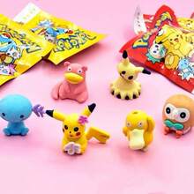 pokemon 宝可梦盲盒3D可拆卸组装卡通橡皮擦，谜拟Q、玛力露、胖丁，惊喜盲盒抽取可爱3D造型橡皮擦，惊喜礼物 - 彩色 - 查看 2