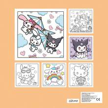 SANRIO 三丽鸥朋友趣味涂色书：一本成人及青少年涂色书，包含24页可爱舒缓的图案，以萌趣的三丽鸥角色为主题，提供放松身心的涂色体验，缓解压力。是开学季和节日礼物的理想之选。 - 填色本 - 查看 10