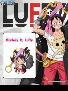 One Piece Blind Box PVC Keychain Random Anime Figure Key Ring Pendant Luffyy Uta Shanks Namii Collectible - HZW-jCB - View 2