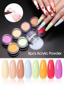 peacecolor PEACECOLOE Acrylic Nail Kit Set With Drill And Light Semi Permanent Nail Gel Polish Salon Art Kit Nail Art Design Beginner Kit For Women Manicure Salon Gifts - 04多色 - 查看 4