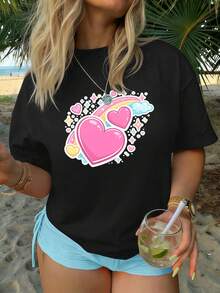 Women T-Shirts - Black - View 1