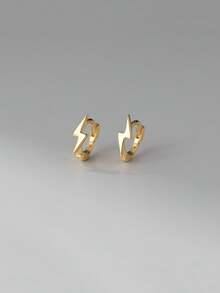 GAGAFEEL 1 Đôi bông tai hình ngôi sao bằng bạc sterling 925 thanh lịch, tối giản, thích hợp cho phụ nữ đeo hàng ngày, gặp gỡ bạn bè và làm quà tặng. - Vàng - Xem 2