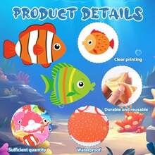20 Pcs Ocean Animal Garland Kit Under The Sea Party Decorations Sea Animals Banner Seaweed Streamers Strings Hanging Swirls For Home Classroom  Shower Birthday Party Supply Favor - 豐富多彩的 - 查看 3
