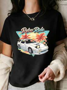 Women T-Shirts - Black - View 2