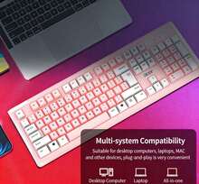 Acer OKB0A0 Quiet Membrane Keyboard: Mechanical Feel Membrane Keyboard With Backlighting And Quiet Key Design. Widely Compatible With Gaming, Office, Desktop, And Laptop Use. - View 6