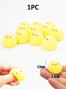 1/2/3/5PCS Cute Stress Reducing Simulated Chicken Soft Rising Squeeze Toy For Stress Relief Anxiety Sticky Fidget Toy For Adults Light Luxury Exquisite Anti Stress Hand Toy Cute Stuff Taba Squishy Fun Cute Gift Festival Birthday Easter Halloween Gift FFK7 - 迷你矽膠雞肉餃子 - 查看 13