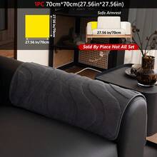 2 piezas Cubiertas de sofá de estilo crema de felpa gruesa y cálida, cojines de sofá antideslizantes y aptos para mascotas para todas las estaciones, aptos para la sala de estar, el dormitorio y la oficina - Multicolor - Ver 22
