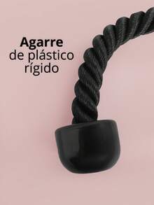 Cuerda para Triceps Sencilla Tayga Entrenamiento Gym - Negro - Ver 4