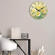 1pc Heart-Shaped Silent Wall Clock, Beach Sunrise Pattern Design, Battery Powered, Suitable For Living Room, Bedroom, Kitchen Decor, Sweet Gift For Valentine's Day And Other Romantic Occasions (Batteries Required) - 1PC - View 4