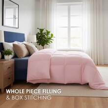 Comforter Duvet Insert - Quilted Comforters Twin/Full/Queen/King Size, All Season Duvet, GentleSoft Down Alternative Bedding Blanket, With 8 Tabs, Gifts For Women/Men,Machine Washable,, All-Season - 粉色 - 查看 5