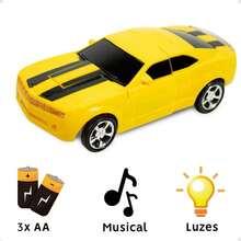 Toy Car That Turns Into A Robot - Camaro Car For Kids - 黃色 - 查看 6