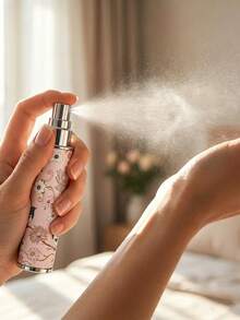 1 chai nước hoa bọc da họa tiết hoa và chim, 10ml, bình xịt cầm tay sáng tạo có thể nạp lại, thiết kế tiện dụng khi đi du lịch, chai xịt du lịch dễ thương dành cho cả nam và nữ với lớp phun sương mịn, vỏ bền chắc, kích thước nhỏ gọn, phù hợp đựng nước hoa, tinh dầu, nước hoa hồng, tinh dầu nguyên chất. - Nhiều màu - Xem 3