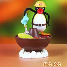 Mattel 企鵝零食愛好者積木盲盒：創意組裝玩具與展示品（多種食物主題），可愛兒童禮物（隨機款） - 彩色 - 查看 4