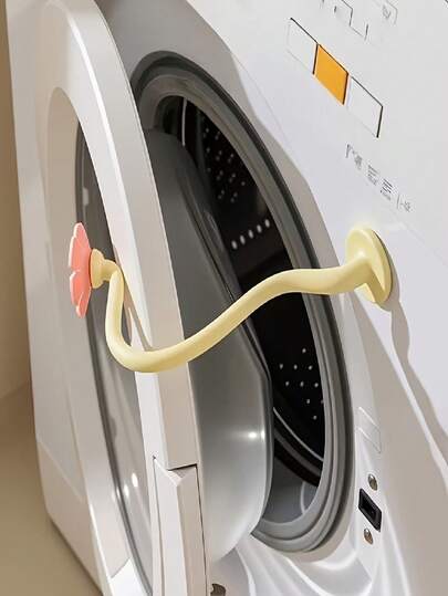 2 kẹp hoa trang trí cửa máy giặt | Thích hợp sử dụng trong gia đình, giá đỡ có thể tháo rời cho máy giặt lồng, hút từ tính, có thể dùng làm chặn cửa, vật trang trí hoặc giá đỡ cửa máy giặt, chất liệu nhựa, 4 trường hợp sử dụng.