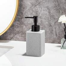 1 chai tạo bọt dầu gội, bình đựng sữa dưỡng thể bằng gốm sứ, chai đựng sữa dưỡng thể để bàn, chai đựng dầu gội, sữa tắm và xà phòng rửa tay, chai tạo bọt dùng trong gia đình, phụ kiện phòng tắm, phòng tắm khách sạn - nhiều màu - Xem 13