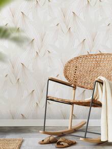 SUPSTICKER 1 Roll Boho Black Line Banana Leaf Wallpaper, Peel And Stick Waterproof Removable, 15.75x39.37/118.11/196.85in, For Wall Cabinet Drawer - Black - View 9