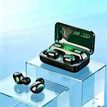 Wireless Earphones, LED Display Screen, Dual Ear TWS Wireless Bluetooth Earphones, Noise Cancelling Bluetooth Earphones - View 1