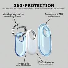 适用于三星 Galaxy SmartTag 2 的 TPU 保护套，带钥匙环，可用于钥匙、钱包、行李箱、宠物等。 - 彩色 - 查看 4