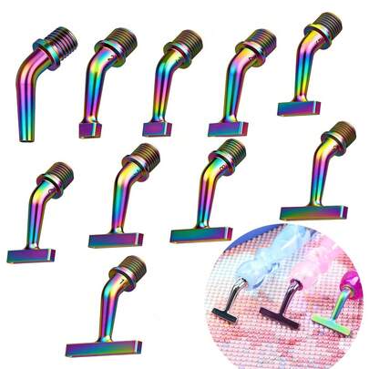 钻石画笔尖，钻石画笔头 45°金属螺纹笔尖工具配件多功能笔尖，适用于DIY钻石画