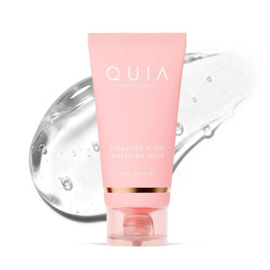 QUIA Collagen Wrapping Mask - Overnight Glass Skin Peel Off - All Skin Types - Better Than Sheet Masks - Collagen - Xem 1
