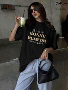Women T-Shirts - Black - View 7