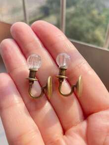 Dollhouse Miniature Retro Pendant Lamp Decor, Painting, Carpet, Coffee Table Accessories, Micro Landscape Decoration, DIY Miniature Home Scene, Collectible Gift For Hobbyists And Enthusiasts - 金色吊燈 - 查看 6