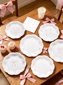 Disposable Kitchenware - Pink and White - View 6