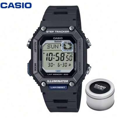 Casio 卡西欧 WS-B1000 系列运动手表，蓝牙计步器，100 米防水数字腕表