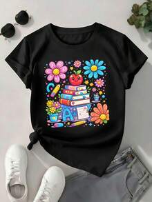 Women T-Shirts - Black - View 1
