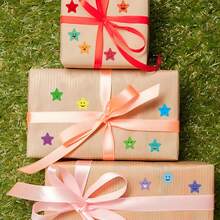 1500pcs Glitter Foil Star Stickers, 15 Designs Happy Smiling Face Stickers, Suitable For DIY Crafts, Student Rewards, Sports Events, Parties, Stage Performances, Gift Decorations, Etc. - Multicolor - View 7