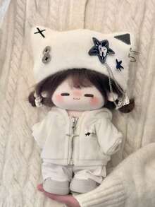 20厘米娃娃服装套装系列，娃娃换装，服装套装，娃娃配件，毛绒娃娃服装，名人娃娃装扮，派对礼物，生日礼物（不含娃娃） - 彩色 - 查看 1